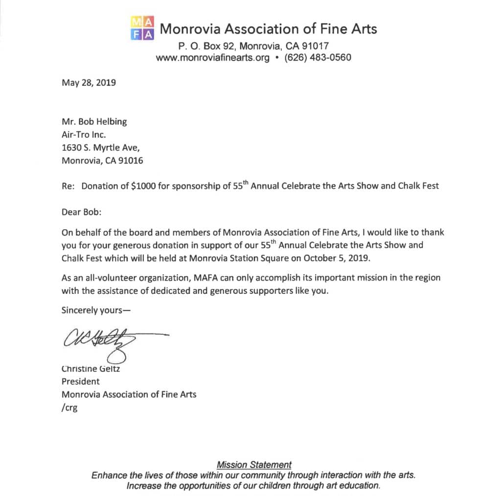 monrovia association fine arts