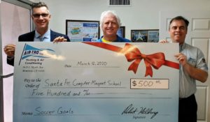 airtro gives to magnet school