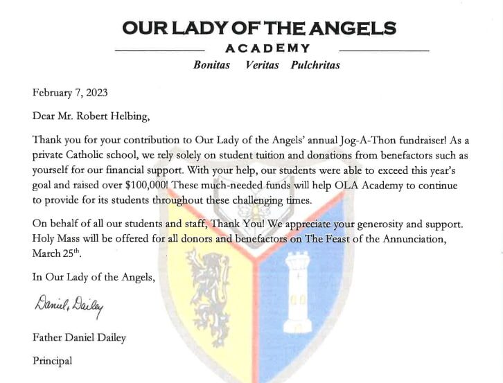 Our lady of the angels