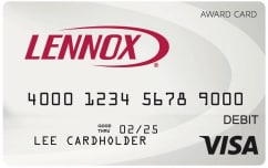 lennox reward card