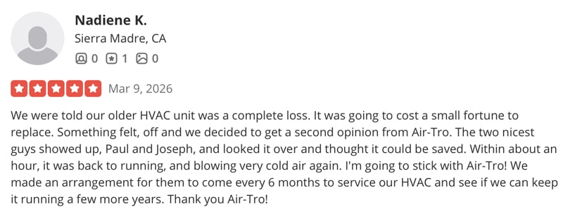 Second Opinion testimonial from Yelp