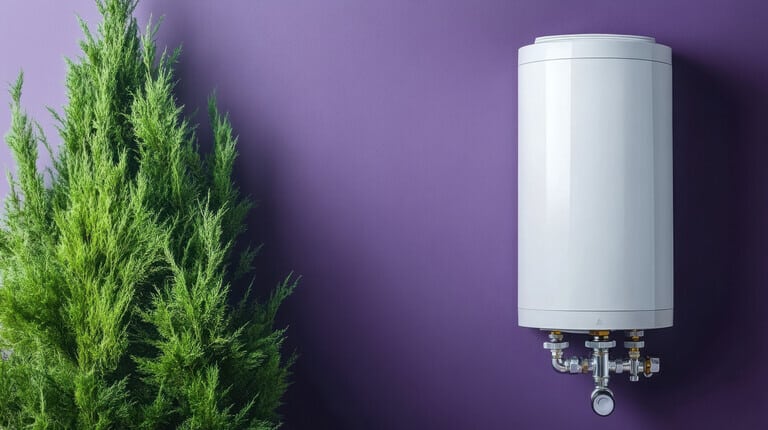 Professional air to water heat pump installation in Pasadena home