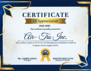 Santa Fe contribution certificate Santa Fe contribution certificate