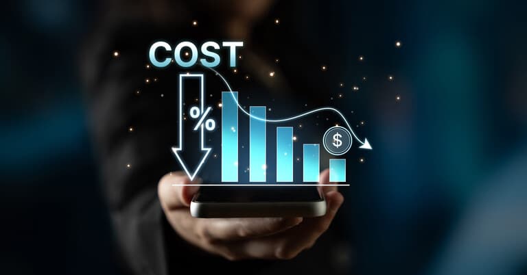 Commercial building manager reviewing predictive maintenance data from smart sensors to reduce energy costs in Los Angeles