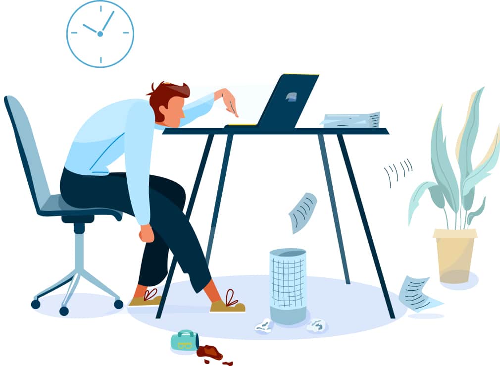 tired worker