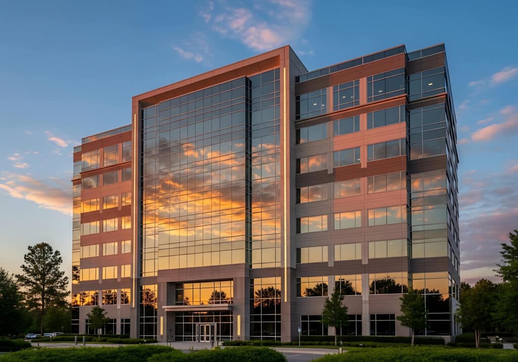 zoned HVAC systems in multi tenant commercial building Multi-tenant commercial building with efficient zoned HVAC systems in Greater Los Angeles